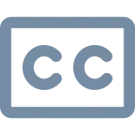 Closed Captioning SVG Icon